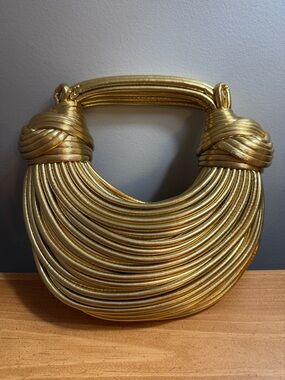 Gold Statement Crossbody Purse